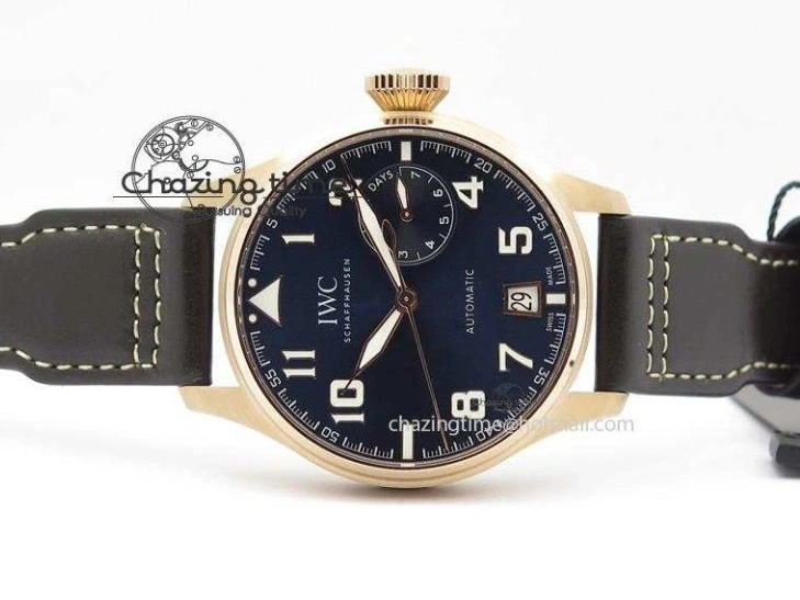 MIROTIME 0705 Big Pilot IW500909 RG ZF 1:1 Best Edition Le Petit Prince On Brown Leather Strap A Breathable 7293